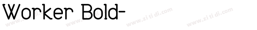 Worker Bold字体转换